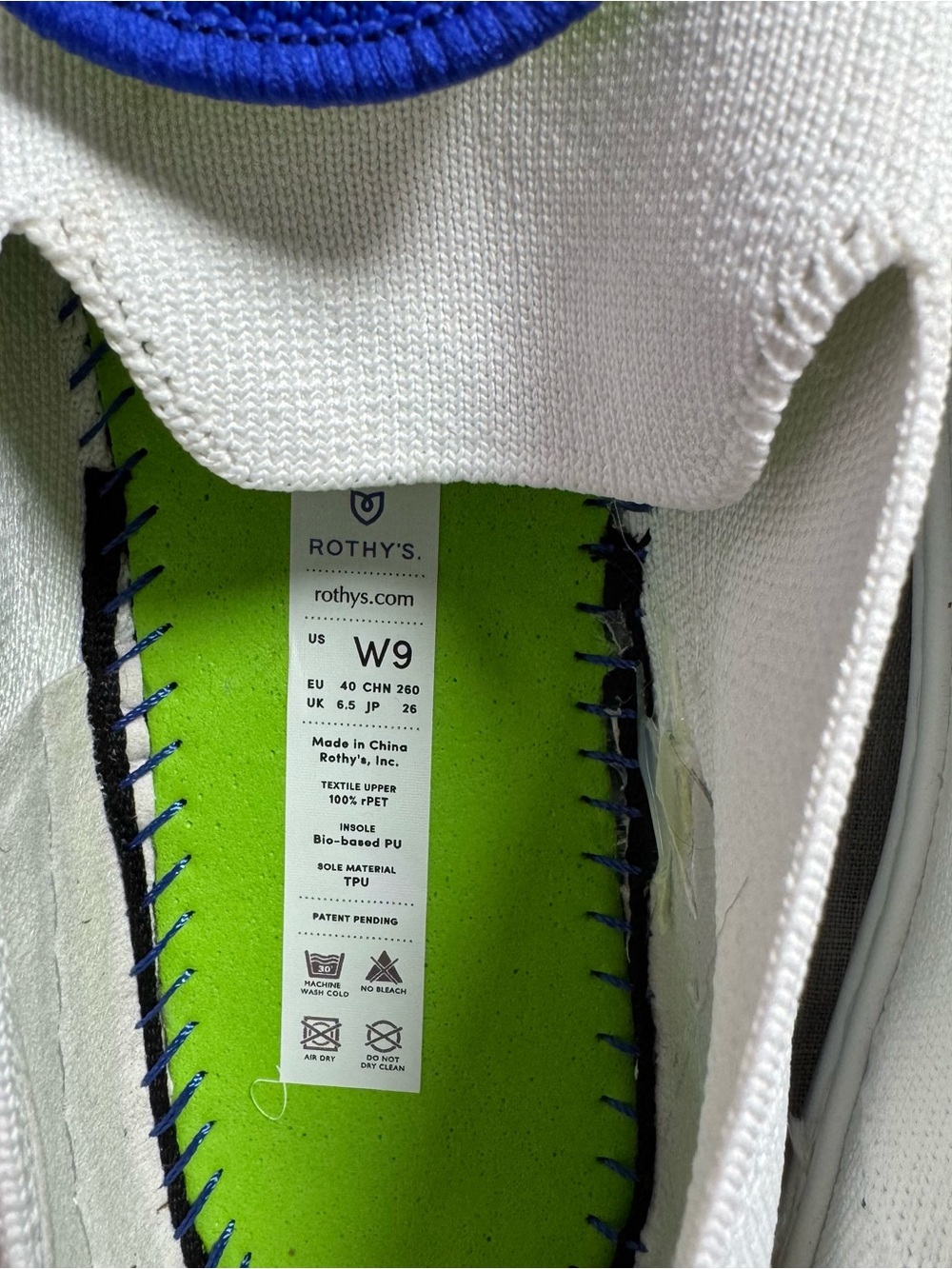 Rothy's EUC White Slip-On Sneakers - Picture 11 of 12
